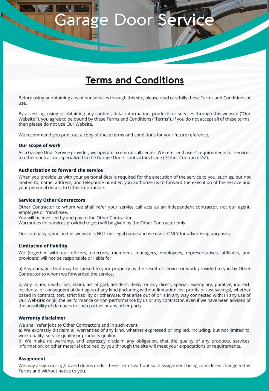 Garage Door Mobile Service Repair Jamison, PA 215-583-2023